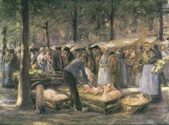 Marché aux porcs à Haarlem